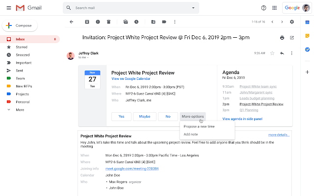 Now in Gmail: Attach an Email to an Email Calendar Invite