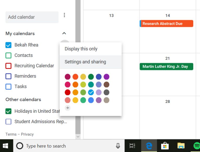 How to Correctly Share Your Google Calendar - UpCurve Cloud