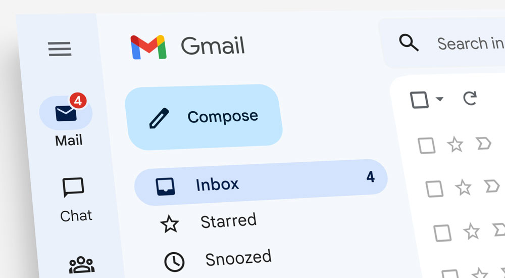 new gmail interface update - UpCurve Cloud