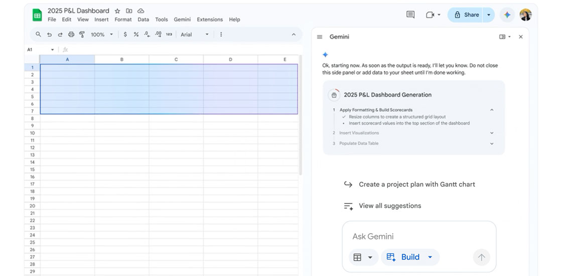 sheets builder - UpCurve Cloud